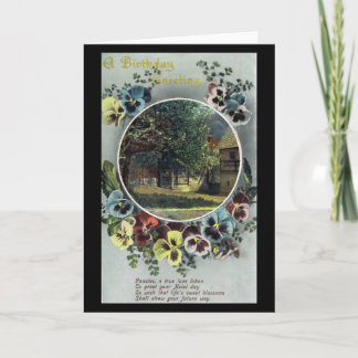 Cartão Um cumprimento do aniversário