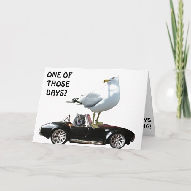 Cartão Um daqueles dias? (Frente)