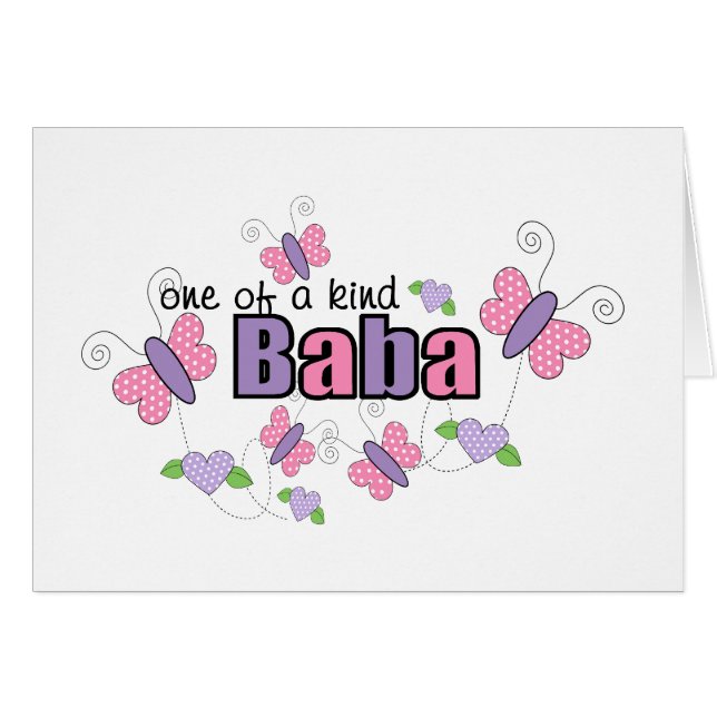 Cartão Um de um babá amável (Frente Horizontal)