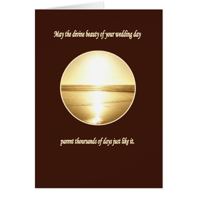 Cartão Um desejo bonito do casamento (Frente)