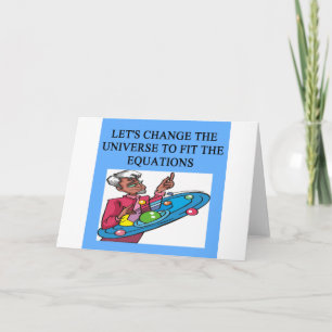 Cartão Um Design de Física do Excelente