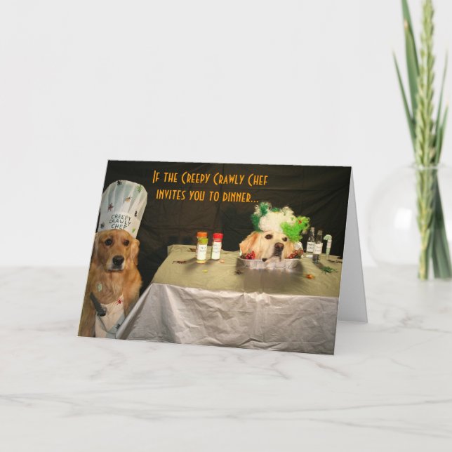 Cartão Um Dia das Bruxas decapitado (Frente)