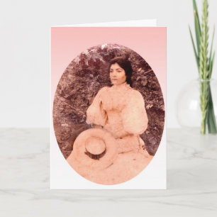 Cartão Um Dia de as mães antigo