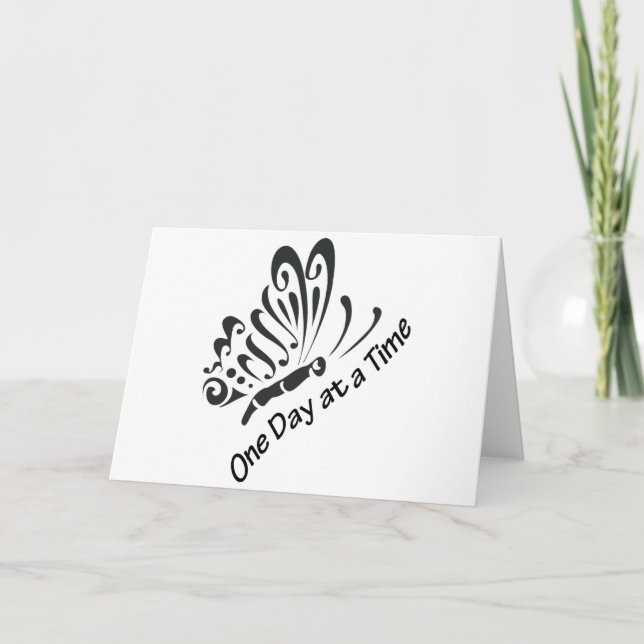 Cartão Um dia de cada vez (Frente)