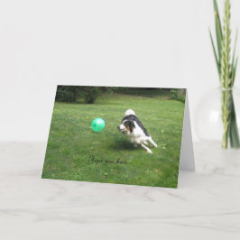 Cartão "Um Dia de Poping do Balão!"