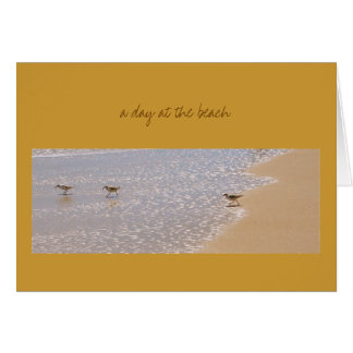 Cartão Um dia na praia