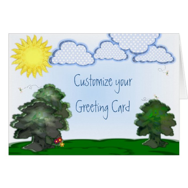 Cartão Um dia perfeito (Frente Horizontal)