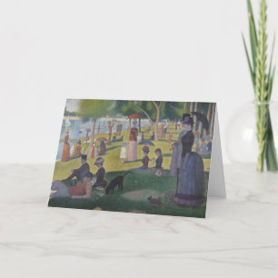 Cartão Um Domingo na Ilha de La Grande Jatte, Georges Seu