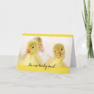 Cartão Um Duque Sortudo Pensando em você