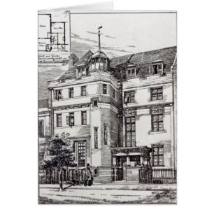 Cartão Um estúdio dos escultores, 1892