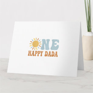 Cartão Um Feliz Dada da Primeira Viagem de Aniversário