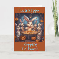 Um Feliz Halloween de Coelhinhos Saltitantes