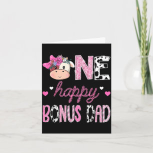 Cartão Um feliz pai bônus aniversário de 1 ano menina ros