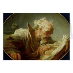 Cartão Um filósofo, c.1764