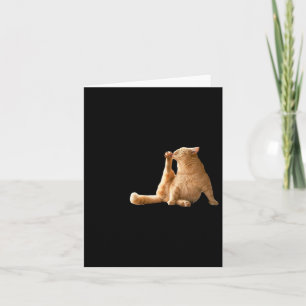 Cartão Um Gato Engraçado De Cly Mindful