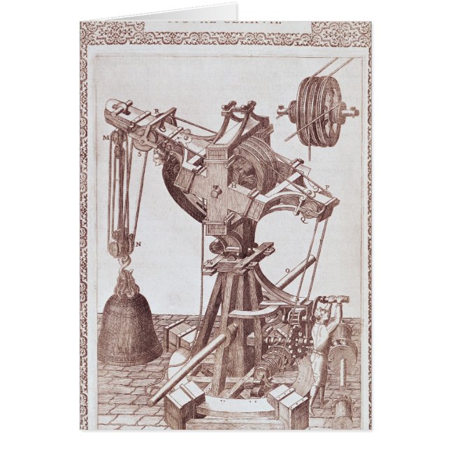 Cartão Um guindaste (Frente)