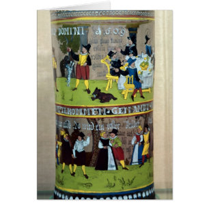 Cartão Um Humpen esmaltado alemão