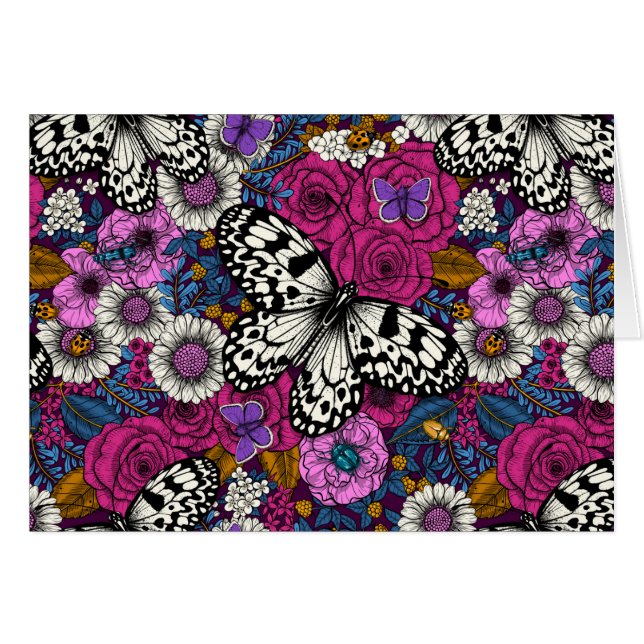 Cartão Um jardim II colorido (Frente Horizontal)