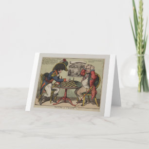 Cartão Um jogo no xadrez