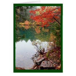 Cartão Um lago é o olho da Terra
