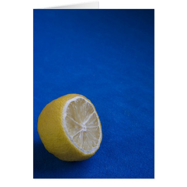 Cartão Um Limão Mediterrâneo (Frente)