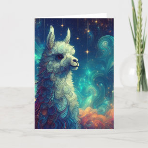 Cartão Um Llama Adorável