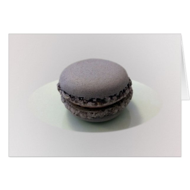 Cartão um macarão mauve (Frente Horizontal)