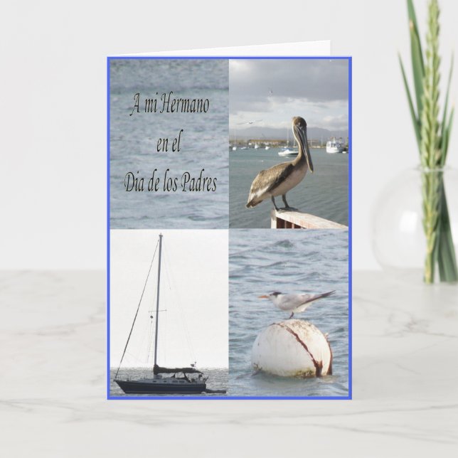 Cartão Um MI Hermano en diâmetro de los padre (Frente)