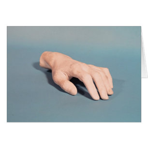 Cartão Um molde da mão de Frederic Chopin