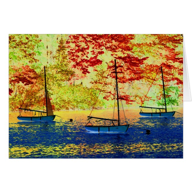 Cartão Um Momento de outono (Frente Horizontal)