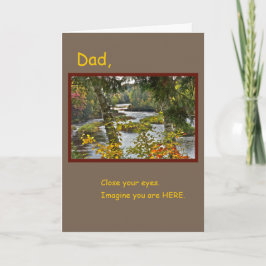 CARTÃO UM MOMENTO ZENO EM HONRA DE DIA DE OS PAIS/RIO E W