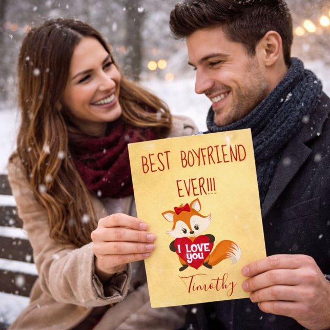 Cartão Um Namorados para o melhor Namorado de sempre (Criador carregado)