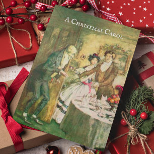 Cartão Um Natal de Carol Dickens Scrooge