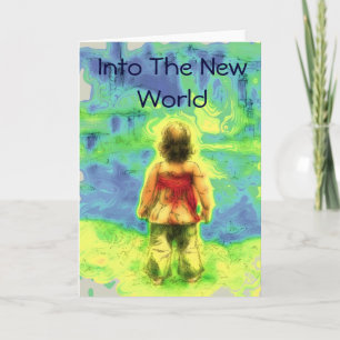 Cartão Um Novo Bebê Fictício/Cartão de Passageiro