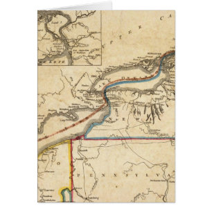 Cartão Um Novo Mapa Do Lugar Da Guerra