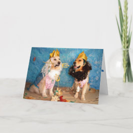 Cartão Um Ouro Poseidon e Triton Aniversário