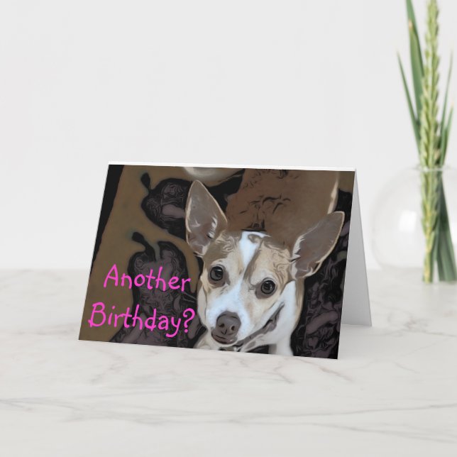 Cartão Um outro aniversário? (Frente)