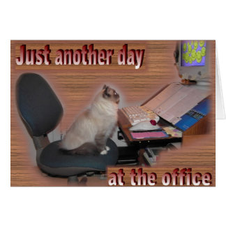 Cartão Um outro dia no escritório