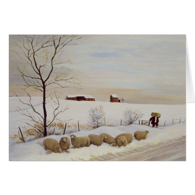 Cartão Um outro inverno duro (Frente Horizontal)