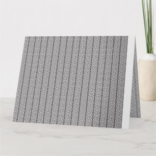 Cartão Um padrão geométrico branco e cinza preenche a ima