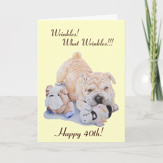 Cartão Um pãozinho giro cãozinho e ursinho engraçado 40º (Frente)