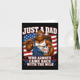 Cartão Um Papai Que Voltou Com O Leite Pé Grande Papai