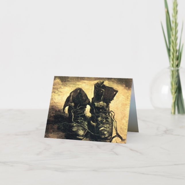 Cartão Um par de Calçados - Van Gogh (Frente)