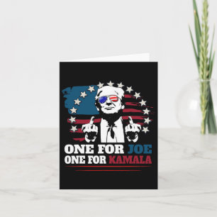 Cartão Um Para Joe Um Para Kamala Funny Trump Trump