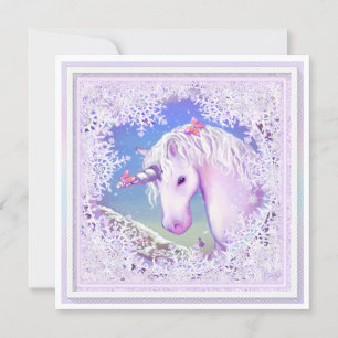 Cartão Um paraíso roxo & neve