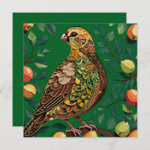 Um Partucho Em Um Estilo De Estêncil De Recorte De