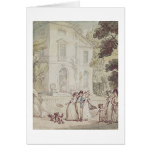 Cartão Um passeio um domingo à tarde