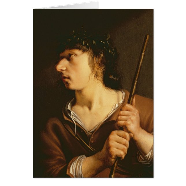 Cartão Um pastor, 1635 (Frente)
