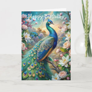 Cartão Um Pavão