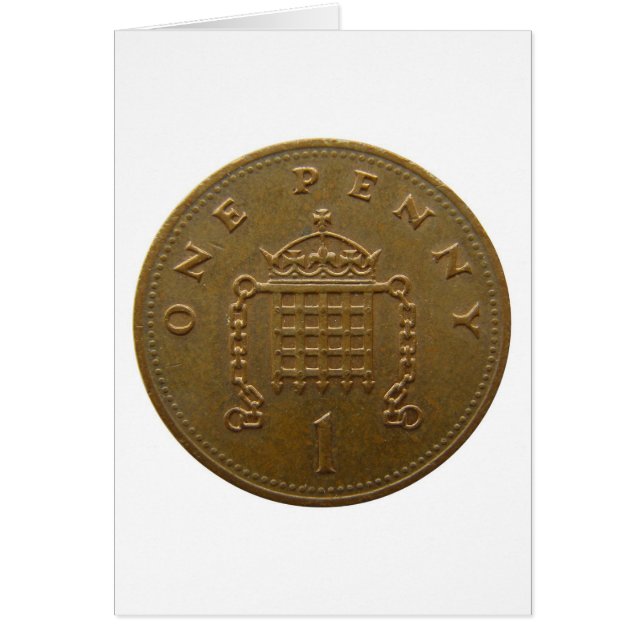 Cartão Um Penny (Frente)